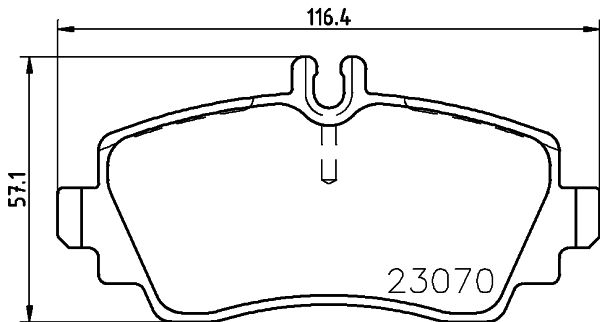 MINTEX Комплект тормозных колодок, дисковый тормоз MDB1924