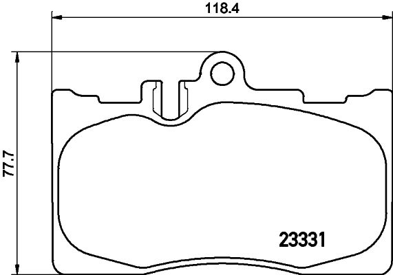 MINTEX Комплект тормозных колодок, дисковый тормоз MDB2135