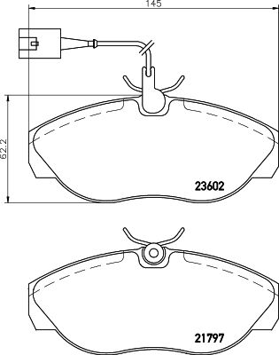 MINTEX Комплект тормозных колодок, дисковый тормоз MDB2157