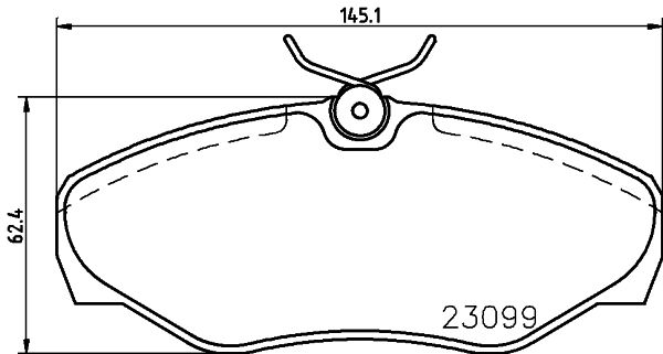 MINTEX Piduriklotsi komplekt,ketaspidur MDB2159