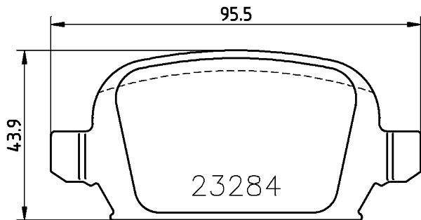 MINTEX Комплект тормозных колодок, дисковый тормоз MDB2168