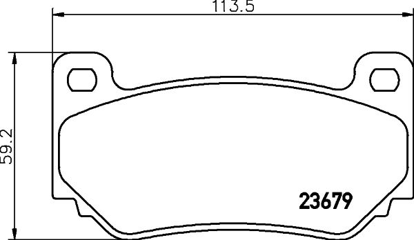 MINTEX Комплект тормозных колодок, дисковый тормоз MDB2176