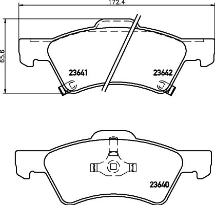 MINTEX Piduriklotsi komplekt,ketaspidur MDB2216