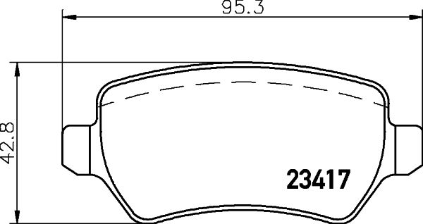 MINTEX Piduriklotsi komplekt,ketaspidur MDB2223