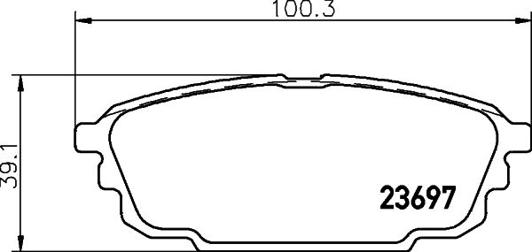 MINTEX Piduriklotsi komplekt,ketaspidur MDB2250