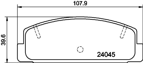 MINTEX Комплект тормозных колодок, дисковый тормоз MDB2309