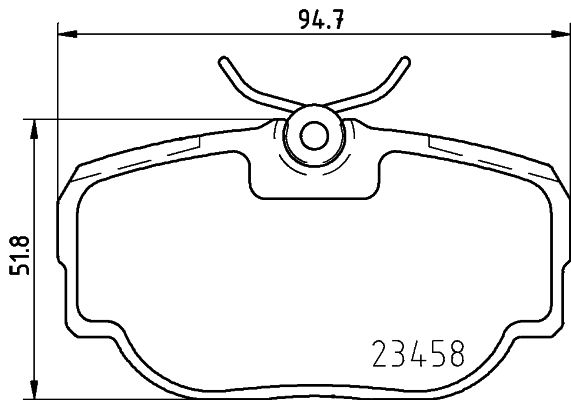 MINTEX Piduriklotsi komplekt,ketaspidur MDB2470