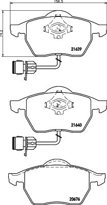 MINTEX Комплект тормозных колодок, дисковый тормоз MDB2507