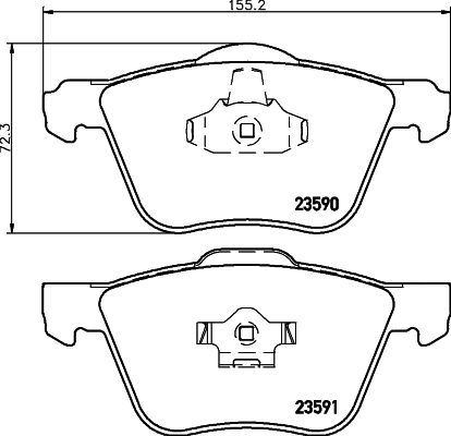 MINTEX Piduriklotsi komplekt,ketaspidur MDB2543