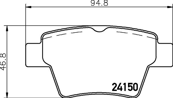 MINTEX Piduriklotsi komplekt,ketaspidur MDB2693