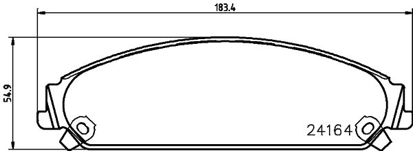 MINTEX Piduriklotsi komplekt,ketaspidur MDB2696