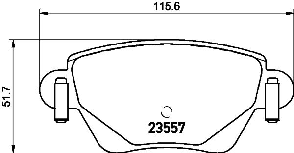 MINTEX Комплект тормозных колодок, дисковый тормоз MDB2746