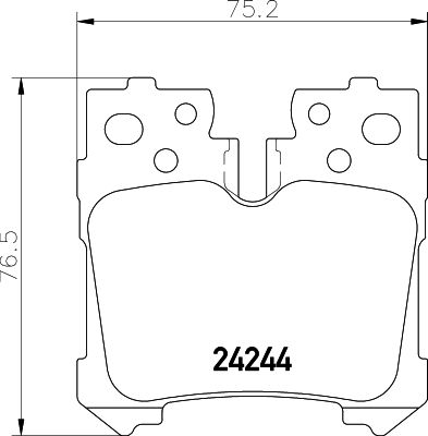 MINTEX Piduriklotsi komplekt,ketaspidur MDB2760