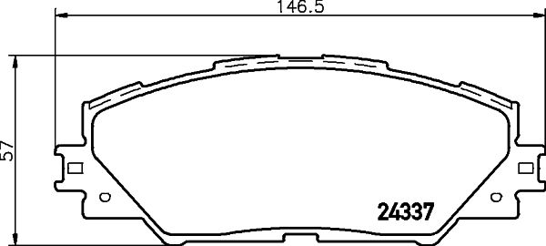 MINTEX Piduriklotsi komplekt,ketaspidur MDB2786