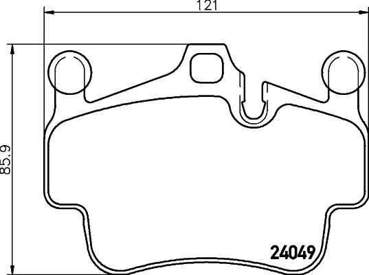 MINTEX Piduriklotsi komplekt,ketaspidur MDB2842