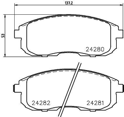 MINTEX Piduriklotsi komplekt,ketaspidur MDB2847