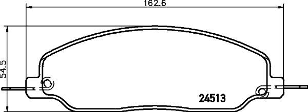 MINTEX Piduriklotsi komplekt,ketaspidur MDB2873