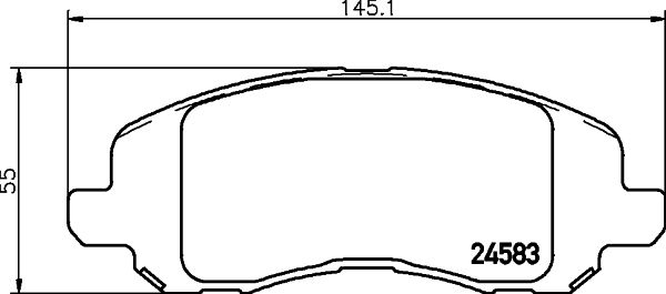 MINTEX Piduriklotsi komplekt,ketaspidur MDB2916