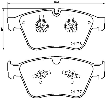 MINTEX Piduriklotsi komplekt,ketaspidur MDB2983