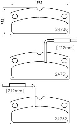 MINTEX Комплект тормозных колодок, дисковый тормоз MDB2993