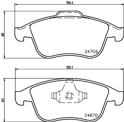 MINTEX Piduriklotsi komplekt,ketaspidur MDB3044