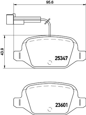 MINTEX Piduriklotsi komplekt,ketaspidur MDB3204