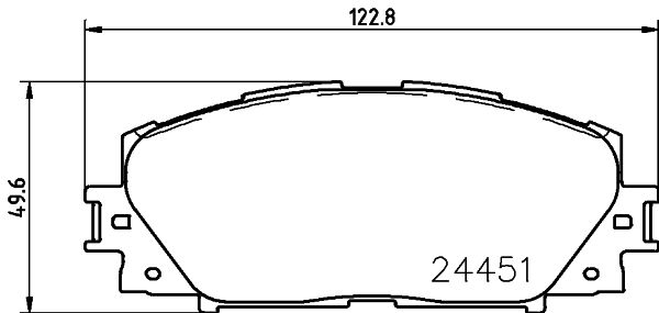 MINTEX Комплект тормозных колодок, дисковый тормоз MDB3225