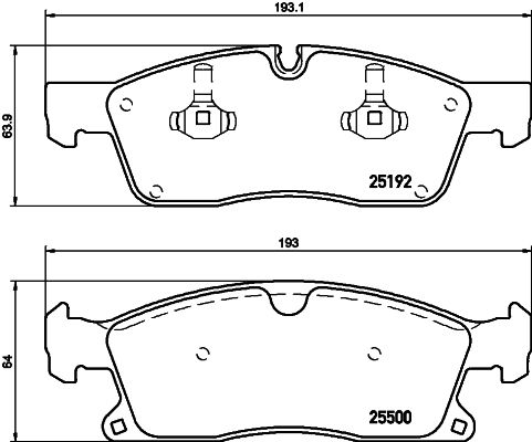 MINTEX Piduriklotsi komplekt,ketaspidur MDB3239