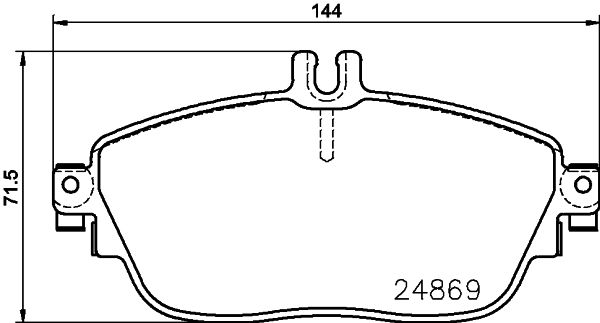 MINTEX Комплект тормозных колодок, дисковый тормоз MDB3242