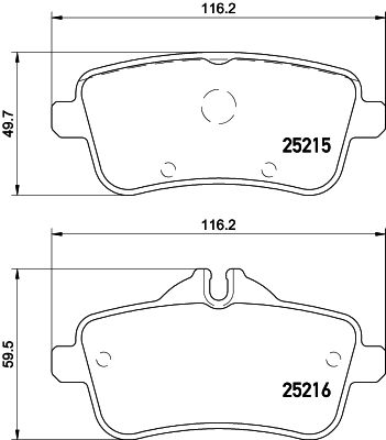 MINTEX Piduriklotsi komplekt,ketaspidur MDB3245