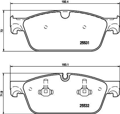 MINTEX Piduriklotsi komplekt,ketaspidur MDB3268