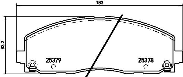 MINTEX Piduriklotsi komplekt,ketaspidur MDB3270