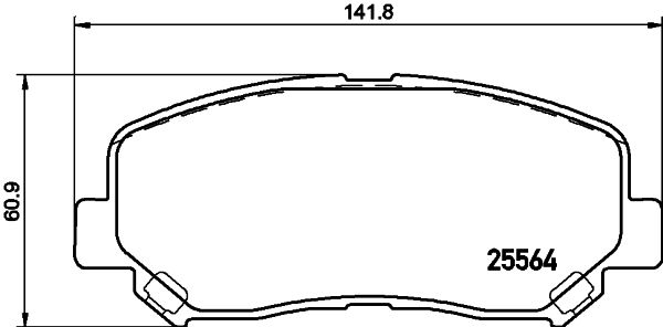 MINTEX Комплект тормозных колодок, дисковый тормоз MDB3292