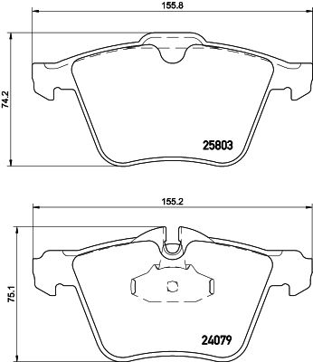 MINTEX Piduriklotsi komplekt,ketaspidur MDB3366