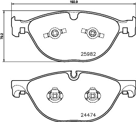 MINTEX Piduriklotsi komplekt,ketaspidur MDB3376