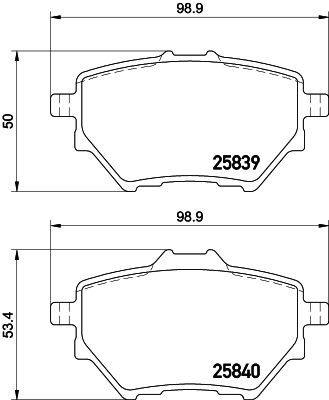 MINTEX Комплект тормозных колодок, дисковый тормоз MDB3401