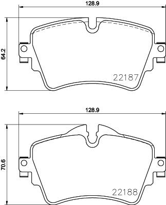 MINTEX Piduriklotsi komplekt,ketaspidur MDB3734