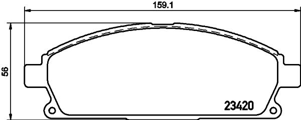 MINTEX Piduriklotsi komplekt,ketaspidur MDB3735