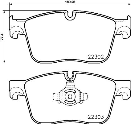 MINTEX Piduriklotsi komplekt,ketaspidur MDB3836