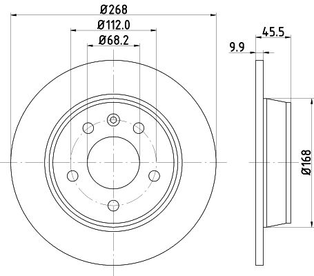 MINTEX Тормозной диск MDC1018