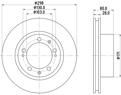 MINTEX Тормозной диск MDC1145