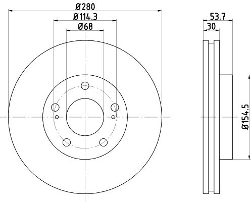 MINTEX Тормозной диск MDC1209