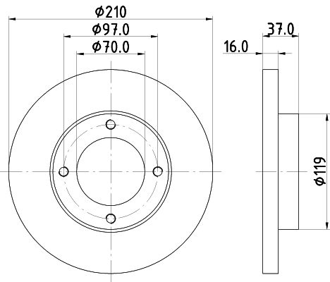 MINTEX Piduriketas MDC1284