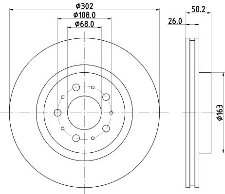 MINTEX Тормозной диск MDC1353