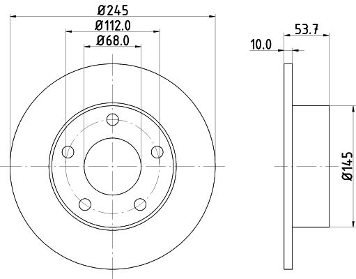 MINTEX Тормозной диск MDC1358