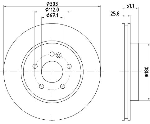 MINTEX Тормозной диск MDC1359