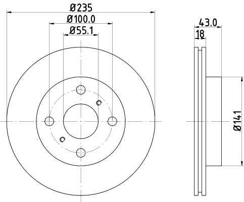 MINTEX Piduriketas MDC1392C