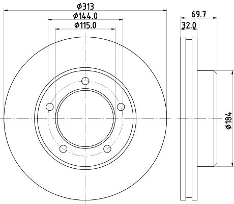 MINTEX Piduriketas MDC1407