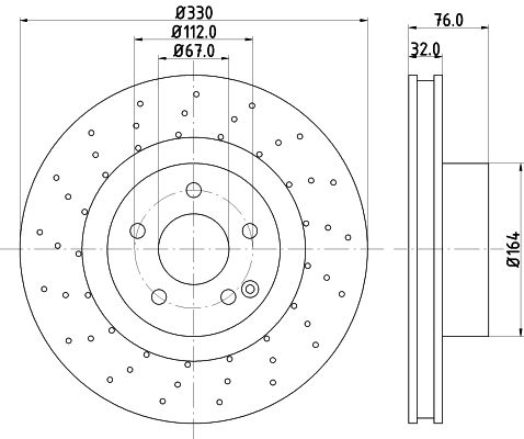 MINTEX Тормозной диск MDC1425