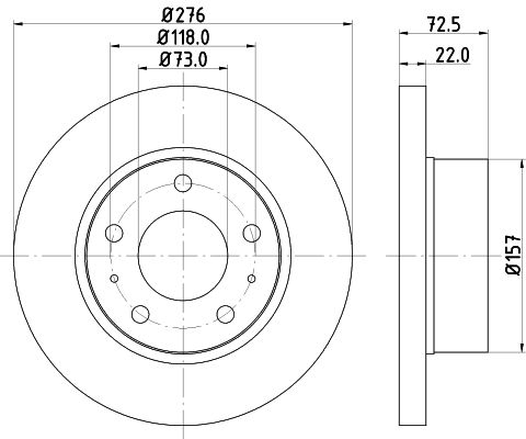 MINTEX Тормозной диск MDC1438